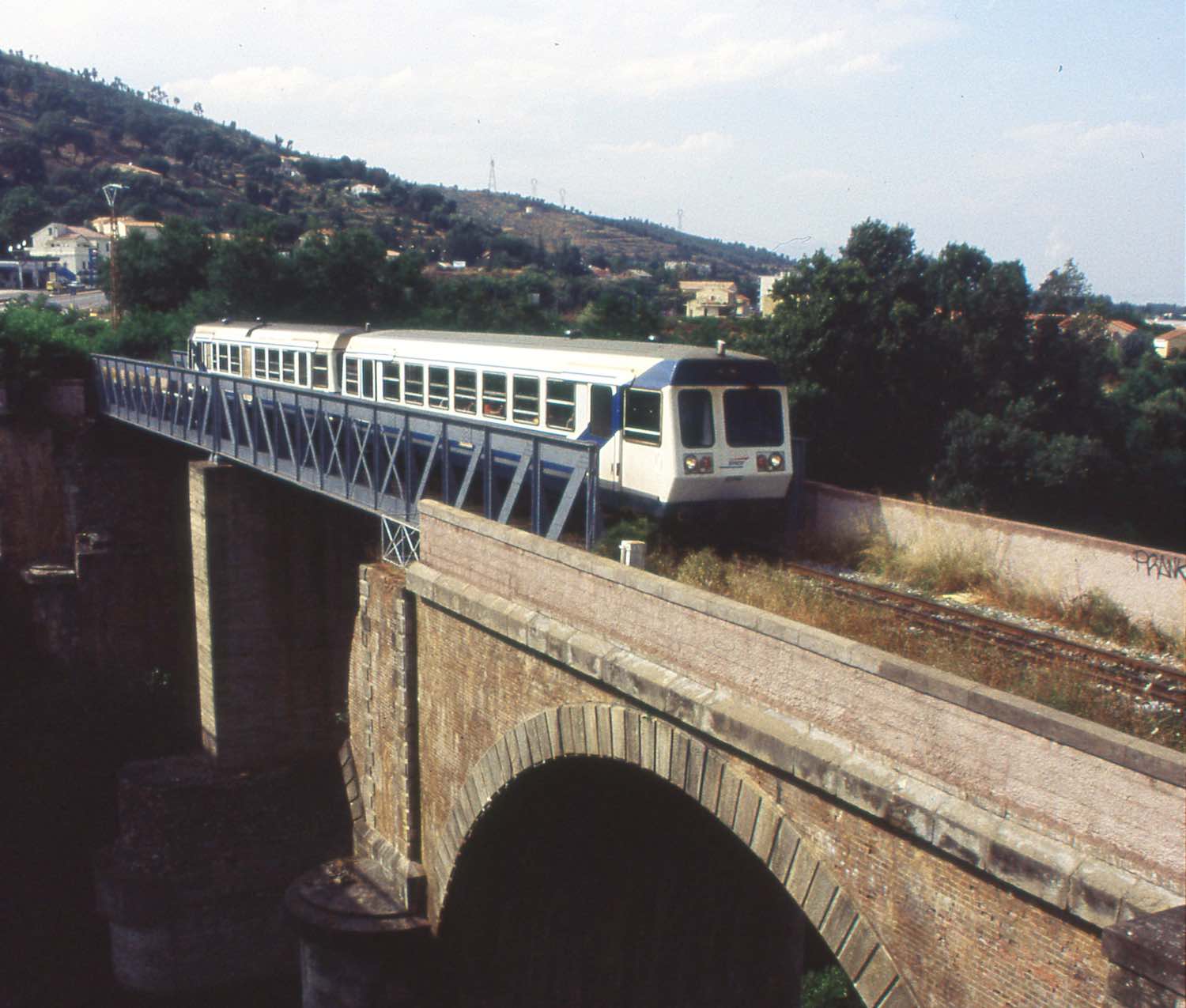 train et pont de Casamozza